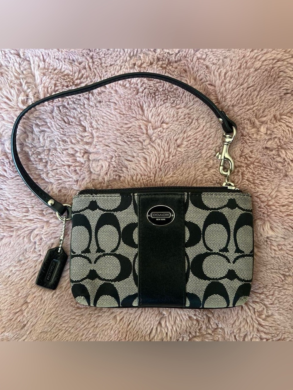 Y2K Coach Legacy Signature Small Wristlet